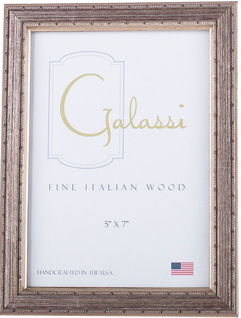 Frame Galassi  Silver with Thin Dotted Rope 8 x 10