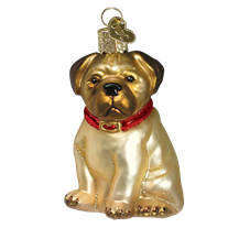 Old World Christmas Pugsley. (discontinued)