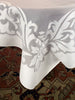 Banquet Cloth:  White Polyester and Cotton