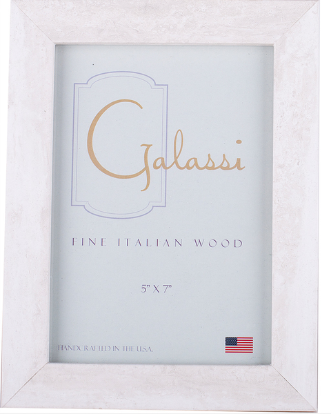 Frame Galassi White Granite Wood 5 x 7