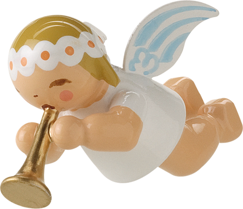 Little Suspended Angel with Small Trumpet (tree ornament)