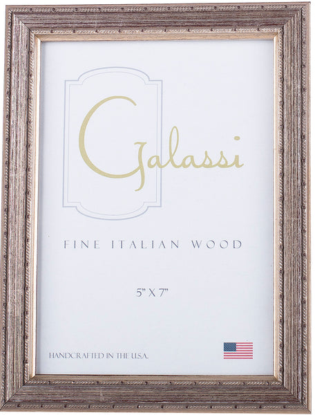 Frame Galassi  Silver with Thin Dotted Rope 8 x 10