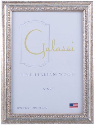 Clock Galassi Silver Audrey Wood 4x4