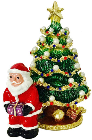 Kubla Craft Santa/Christmas Tree with Pearl Box