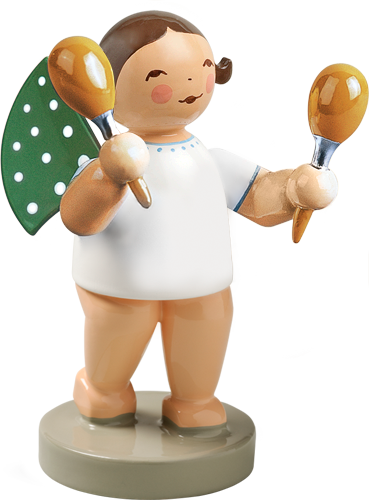 Wendt and Kuhn Grunhainichen Angel with Maracas