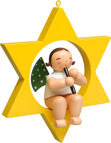 Angel with Recorder in Star