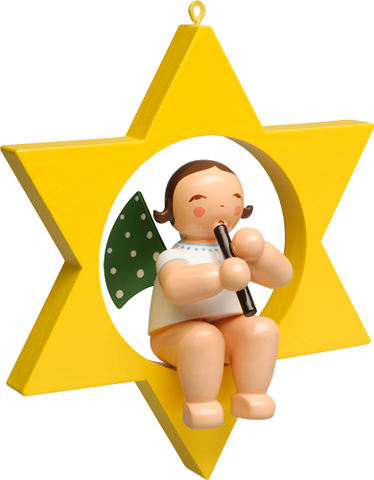 Angel with Recorder in Star