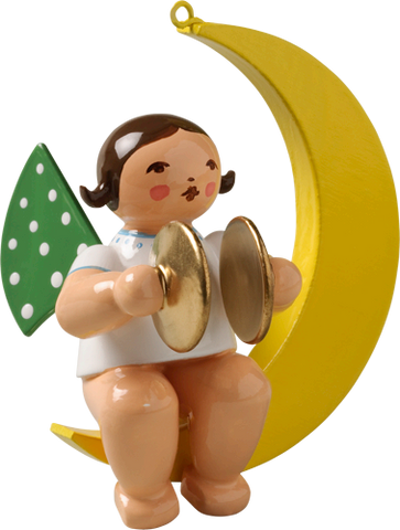 Angel with Cymbals in Moon