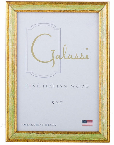Frame Galassi Green and Gold Wood