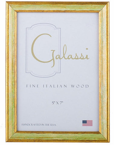 Frame Galassi Green and Gold Wood