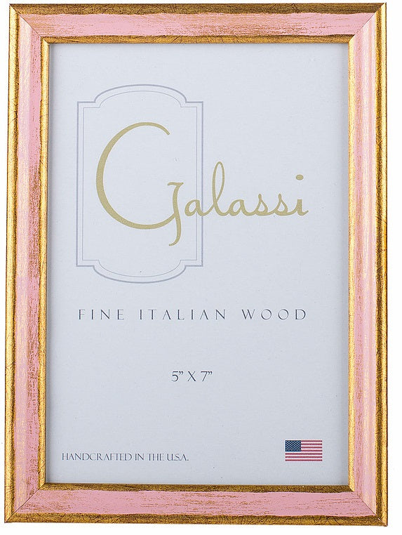 Frame Galassi Pink and Gold Wood