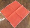 Placemats and Napkins:  Shrimp and White Polyestrer and Cotton Shell shaped.  Set of 8