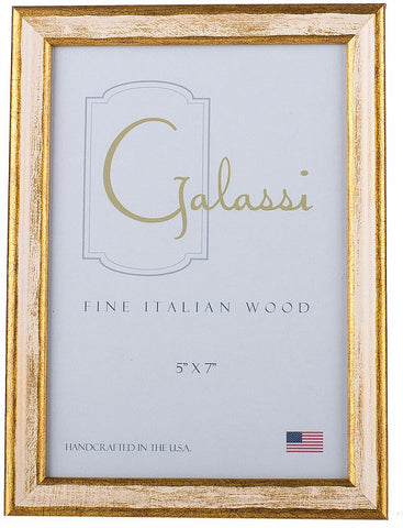 Frame Galassi Cream and Gold Wood