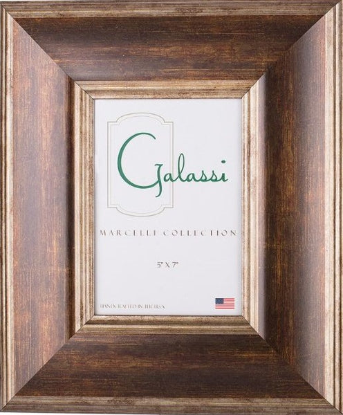 Frame Galassi Brown/Bronze with Silver Wood