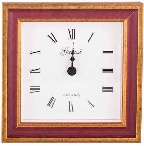 Clock Galassi Primary Red Traditional 4 x 4