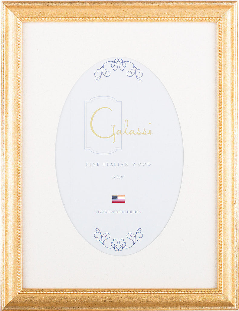 Frame Galassi Vintage Gold Bead with Oval Mat 4 x 6