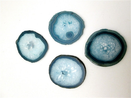 Pedra Teal Coasters Set of 4