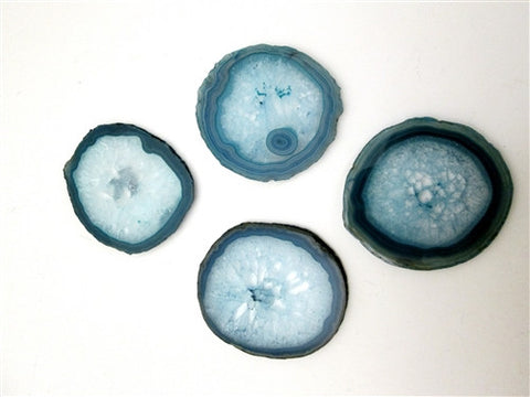 Pedra Teal Coasters Set of 4