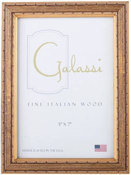 Frame Galassi Gold with thin dotted Rope