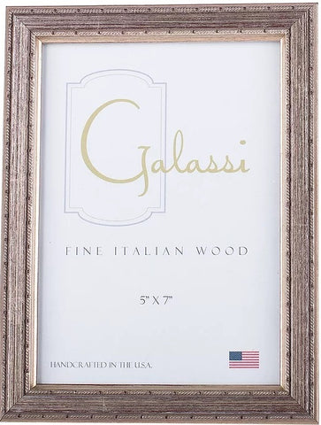 Frame Galassi Silver withThin Dotted Rope
