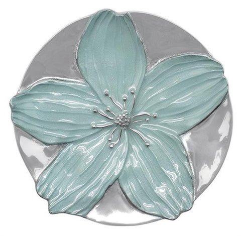 Mariposa Floral Trinket Dish, Robin's Egg