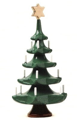 Christmas Tree with Star and Candles