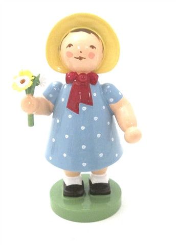 Girl with Bunch of Flowers