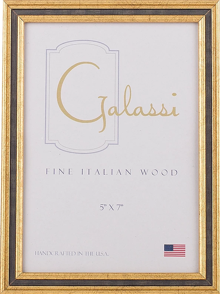 Frame Galassi Gold with Black Channel