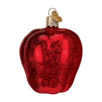 Old World Christmas Red Delicious Apple