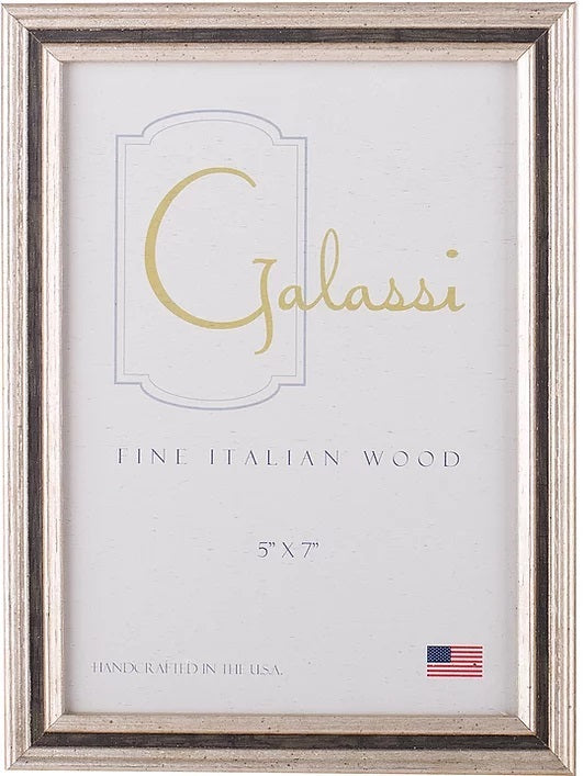 Frame Galassi Silver With Black Channel