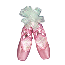 Old World Christmas Pair of Ballet Slippers