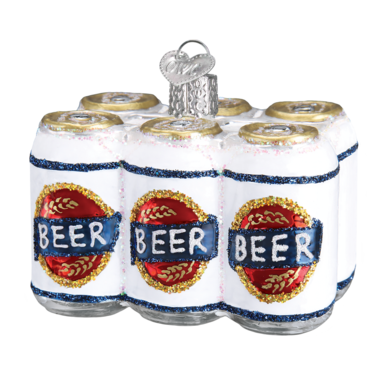 Old World Christmas Six Pack of Beer