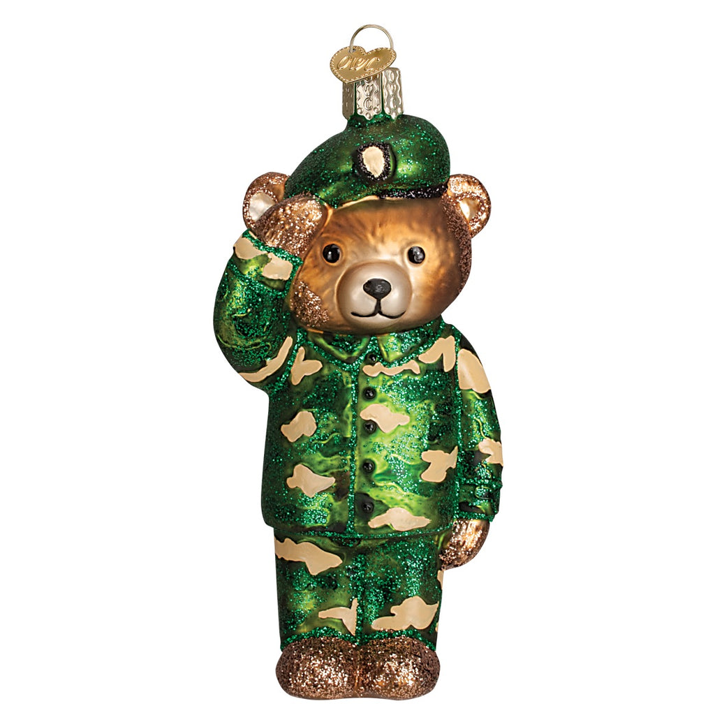 Old World Christmas Army Bear