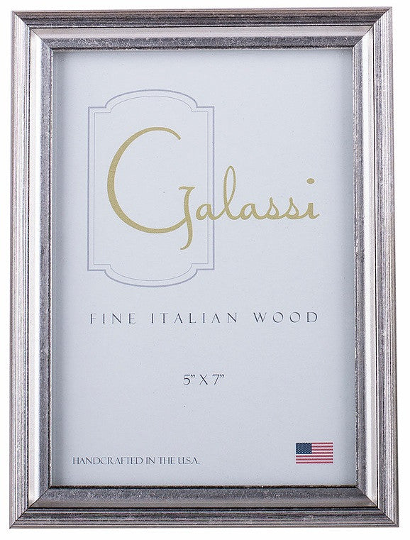 Frame Galassi Silver and Black Wood