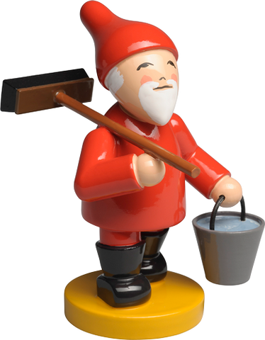 Wendt and Kuhn Gnome with Broom and Bucket
