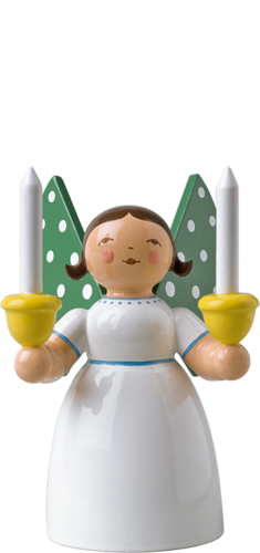 Wendt and Kuhn Angel holding Candles, white