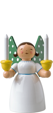 Wendt and Kuhn Angel holding Candles, white