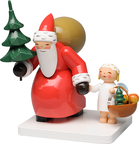 Wendt and Kuhn Santa Claus with Tree and Angel