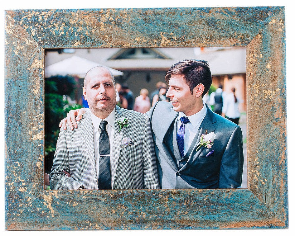 Frame Galassi Teal Stone Wood