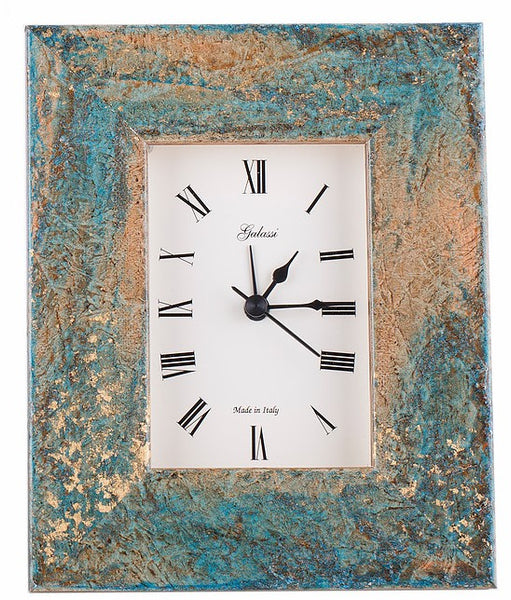 Clock Galassi Teal Stone