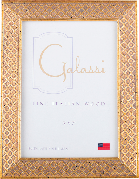 Frame Galassi Gold Lattice Wood