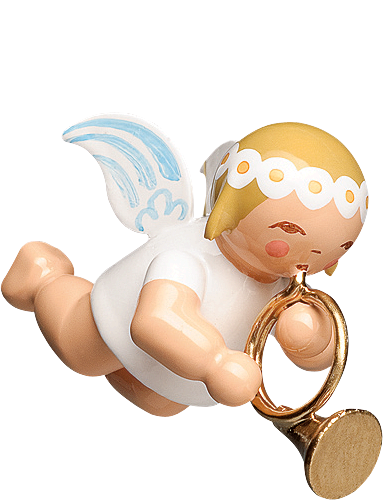 Little Suspended Angel with French Horn (tree ornament)