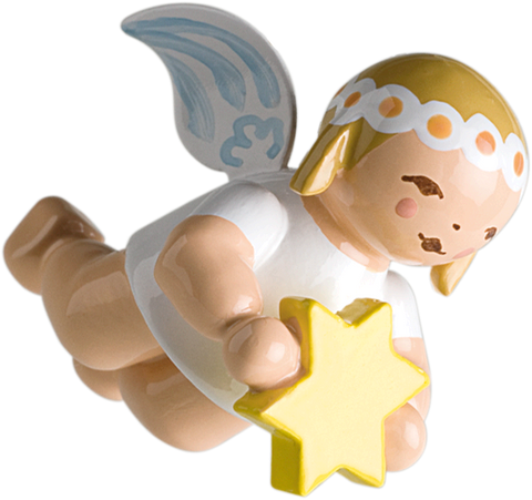 Little Suspended Angel with Star (tree ornament)