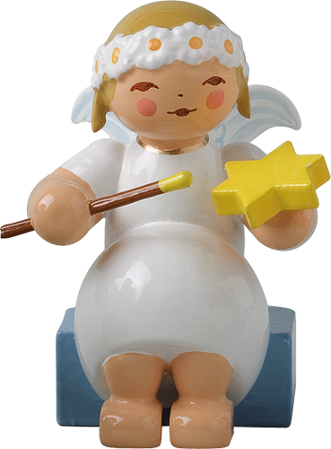 Marguerite Angel, Sitting, with Star and Paintbrush