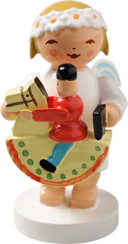 Wendt and Kuhn Marguerite Angel with Rocking Horse