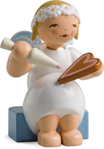 Marguerite Angel, Sitting, with Icing Cone and Heart