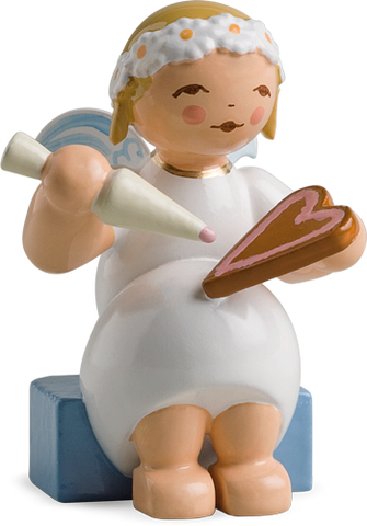 Marguerite Angel, Sitting, with Icing Cone and Heart