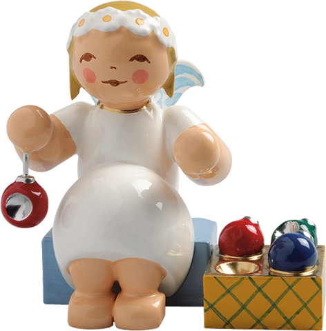 Wendt and Kuhn Marguerite Angel with Ornaments, sitting