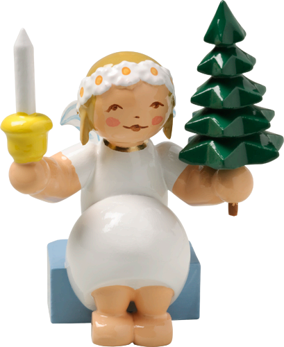 Wendt and Kuhn Marguerite Angel sitting with Tree