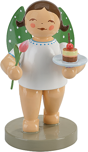 Wendt and Kuhn Angel with Cupcake and Tulip